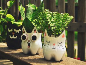 Cómo decorar la casa con cosas recicladas, como maceteros reciclados
